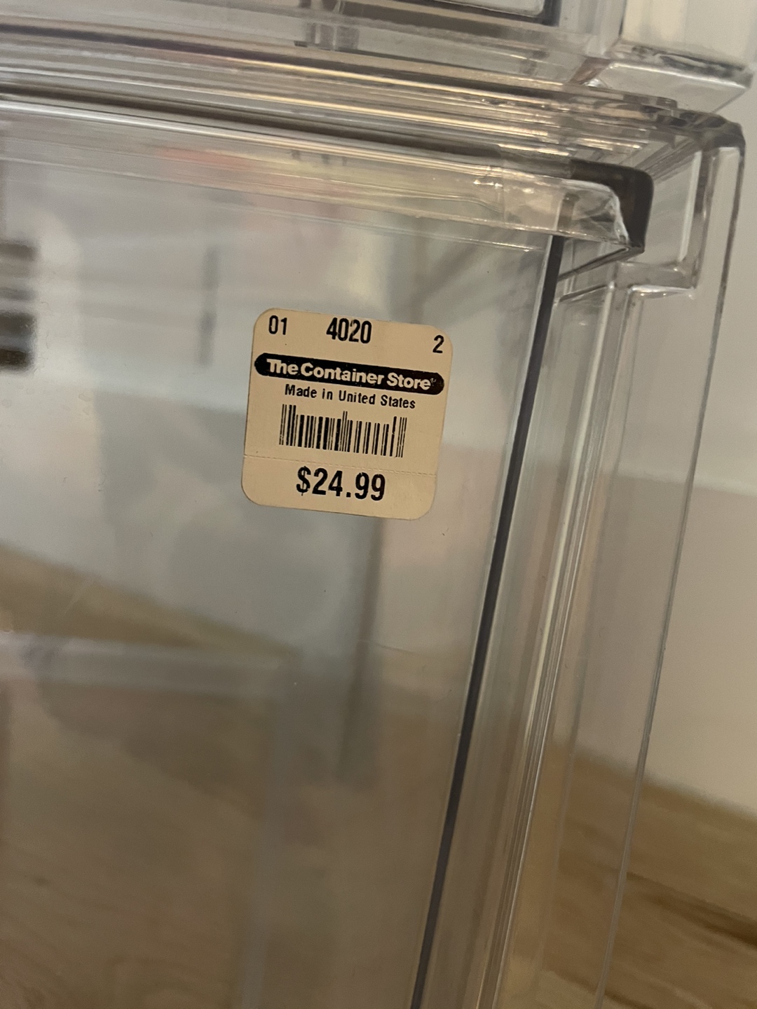 The Container Store clear stackable drawers - photo 5