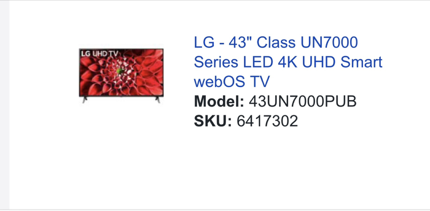 LG Smart TV 43” Almost New - photo 3