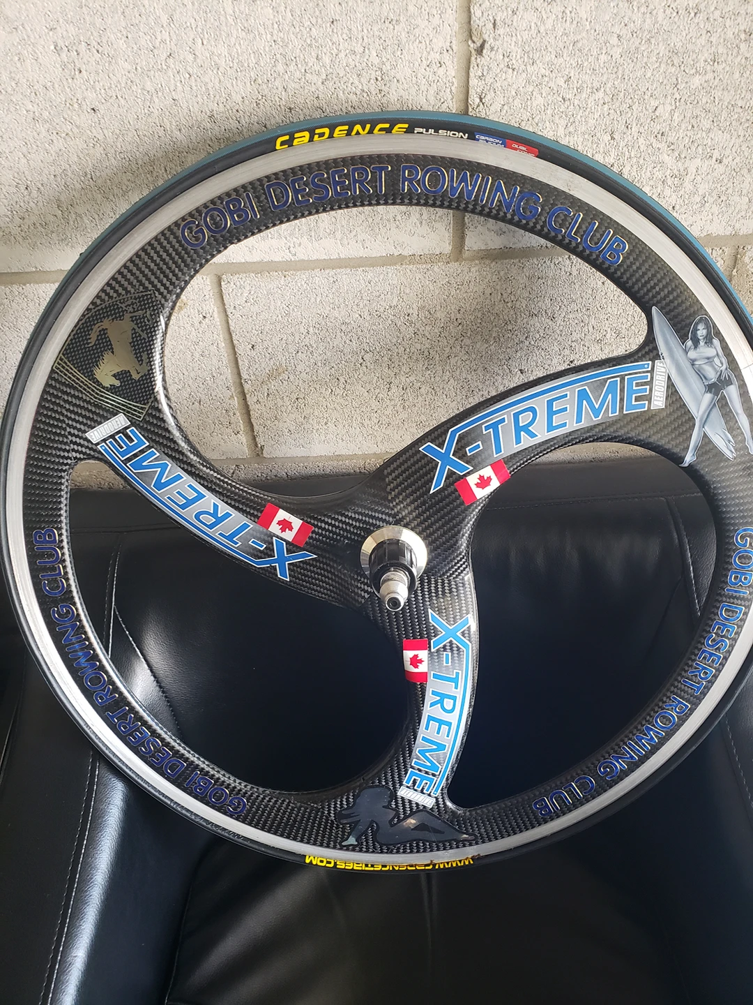 3 Spoke AERO Bike Wheel thumbnail
