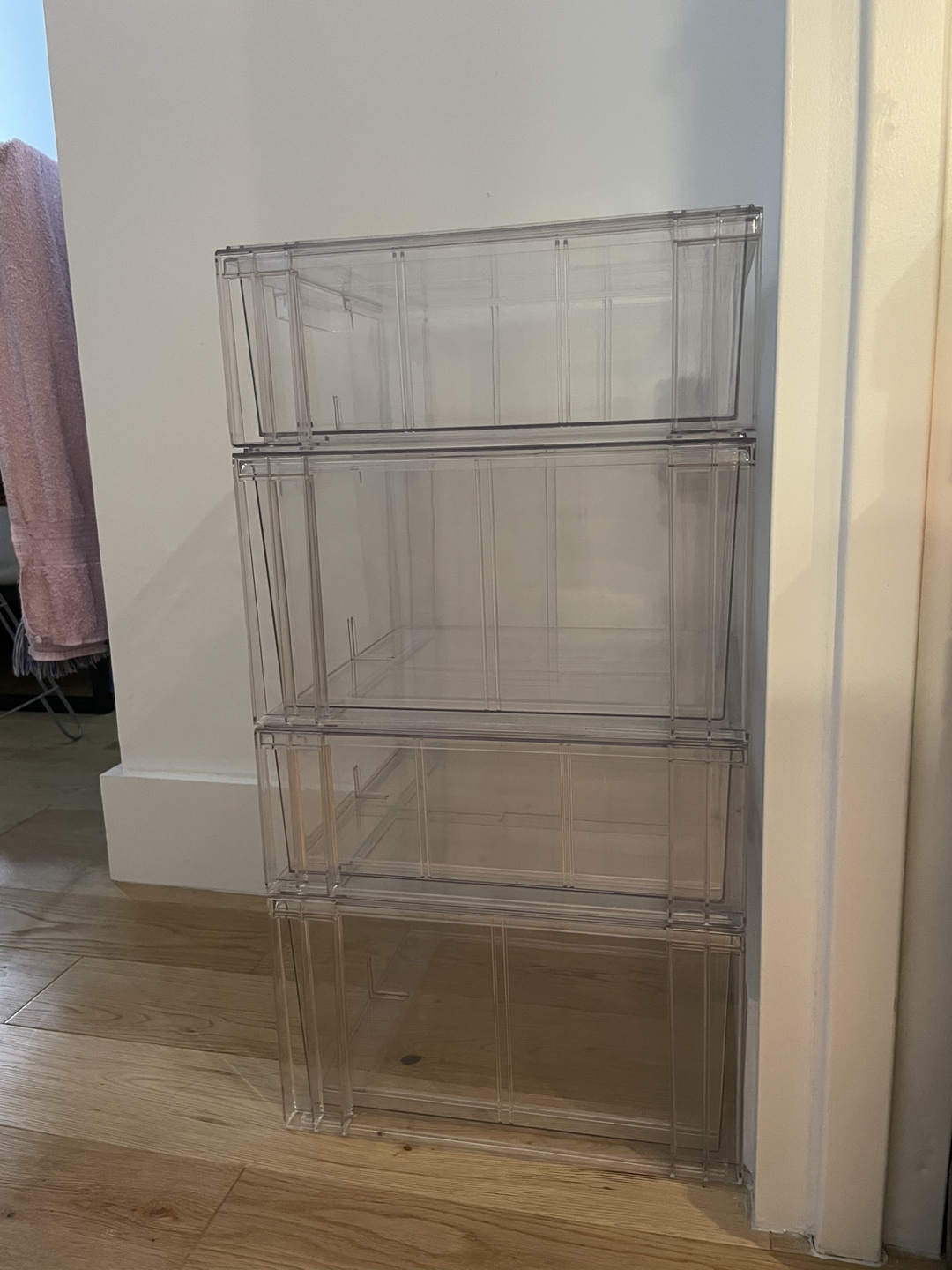 The Container Store clear stackable drawers - photo 4