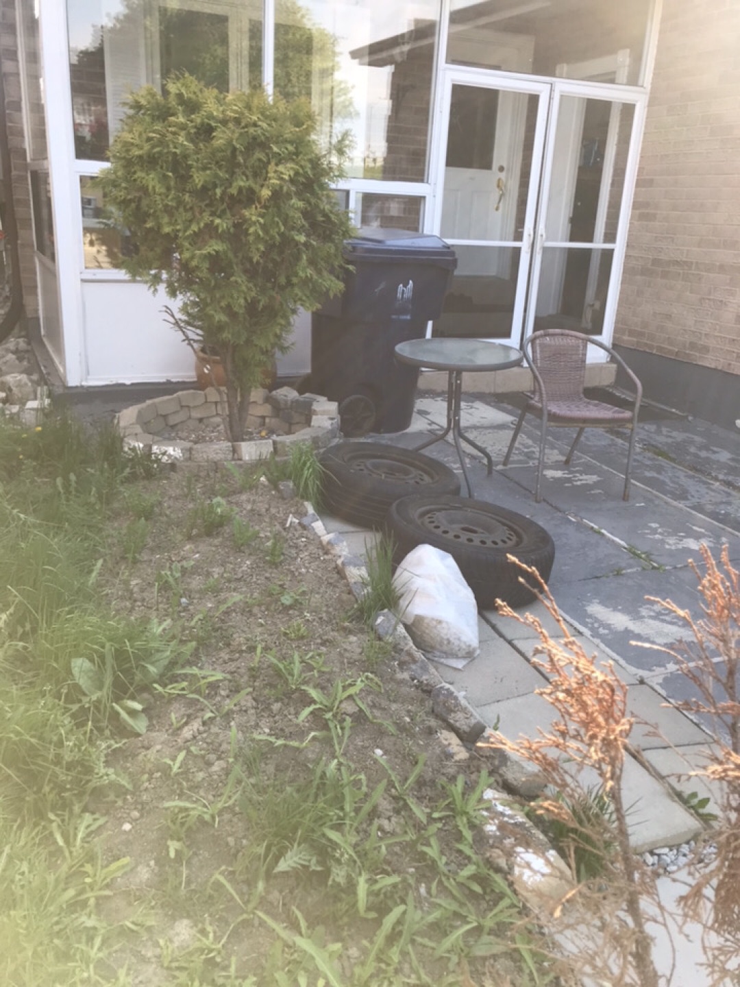 SOLD.         Free patio bricks 