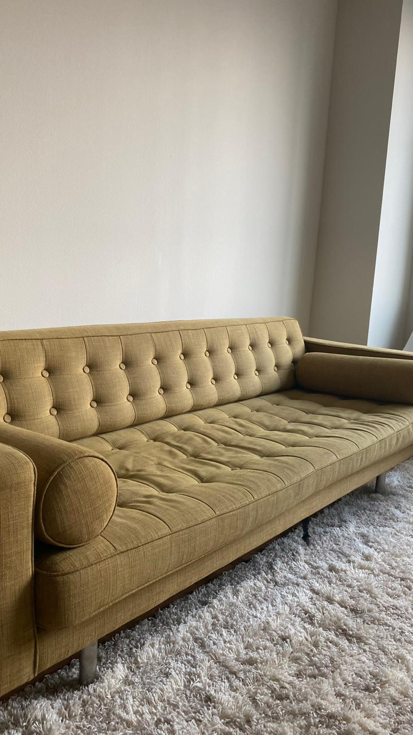 Olive Green Mid Century Sofa - photo 4