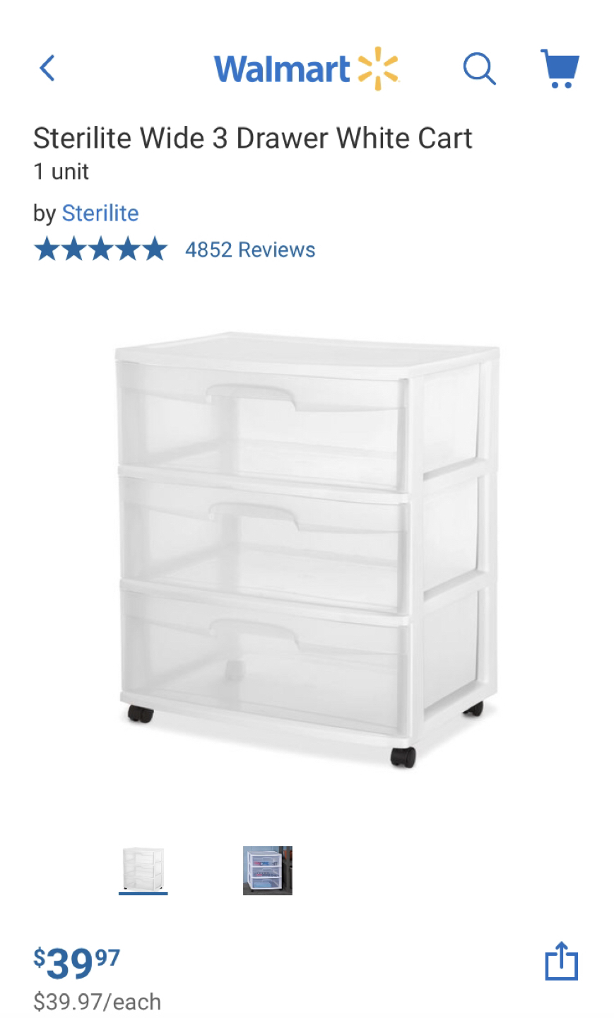 Plastic drawers - storage organization