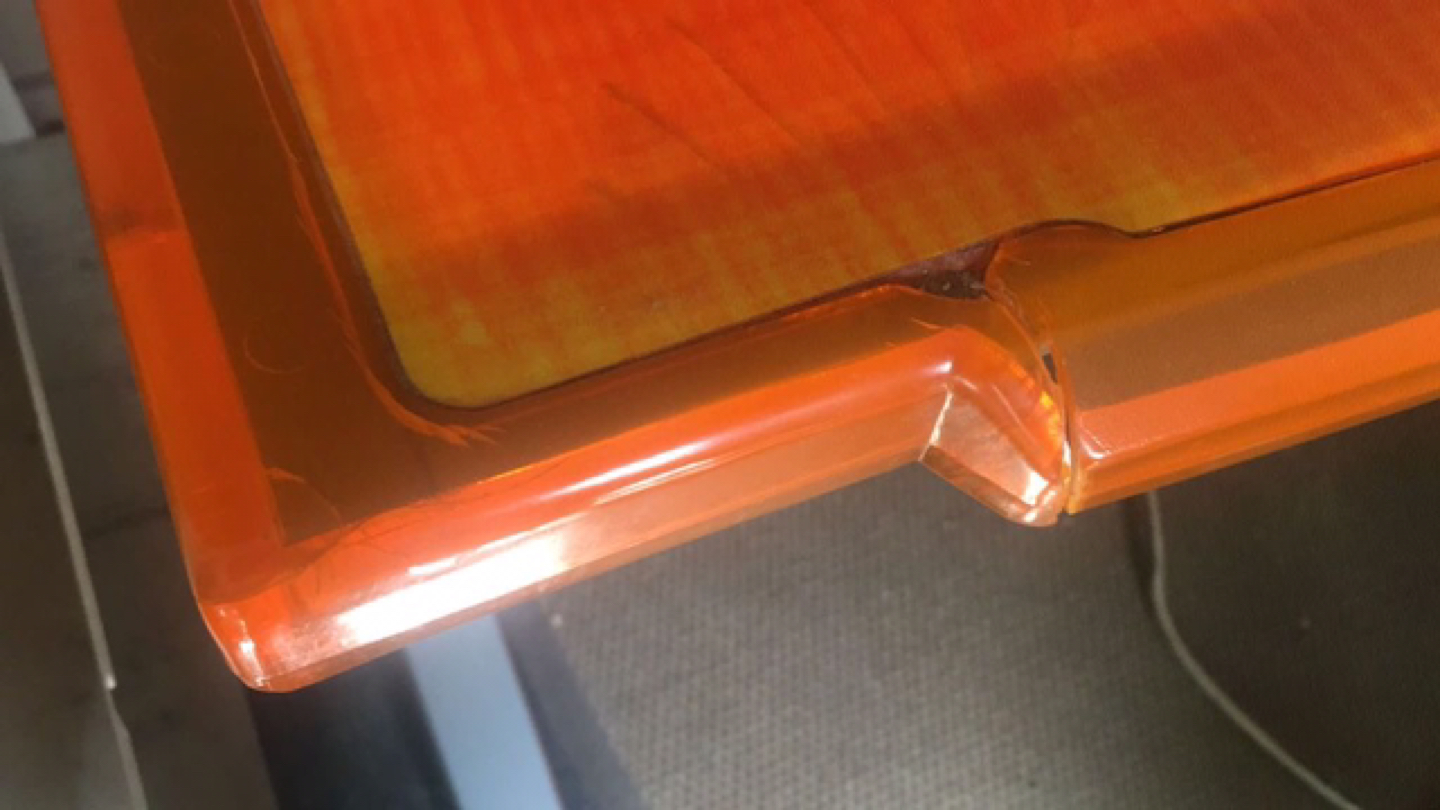 Groovy orange computer desk, Free, vintage ‘90s - photo 3
