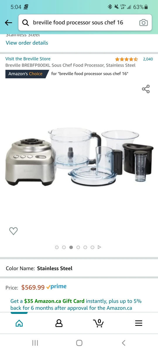 Breville Sous Chef 16 BREBFP800XL - Like New thumbnail