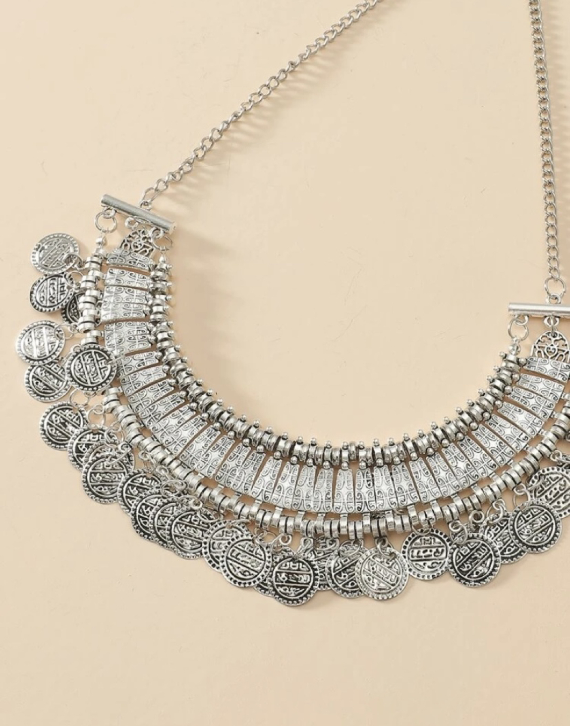 Round Tassel Necklace 