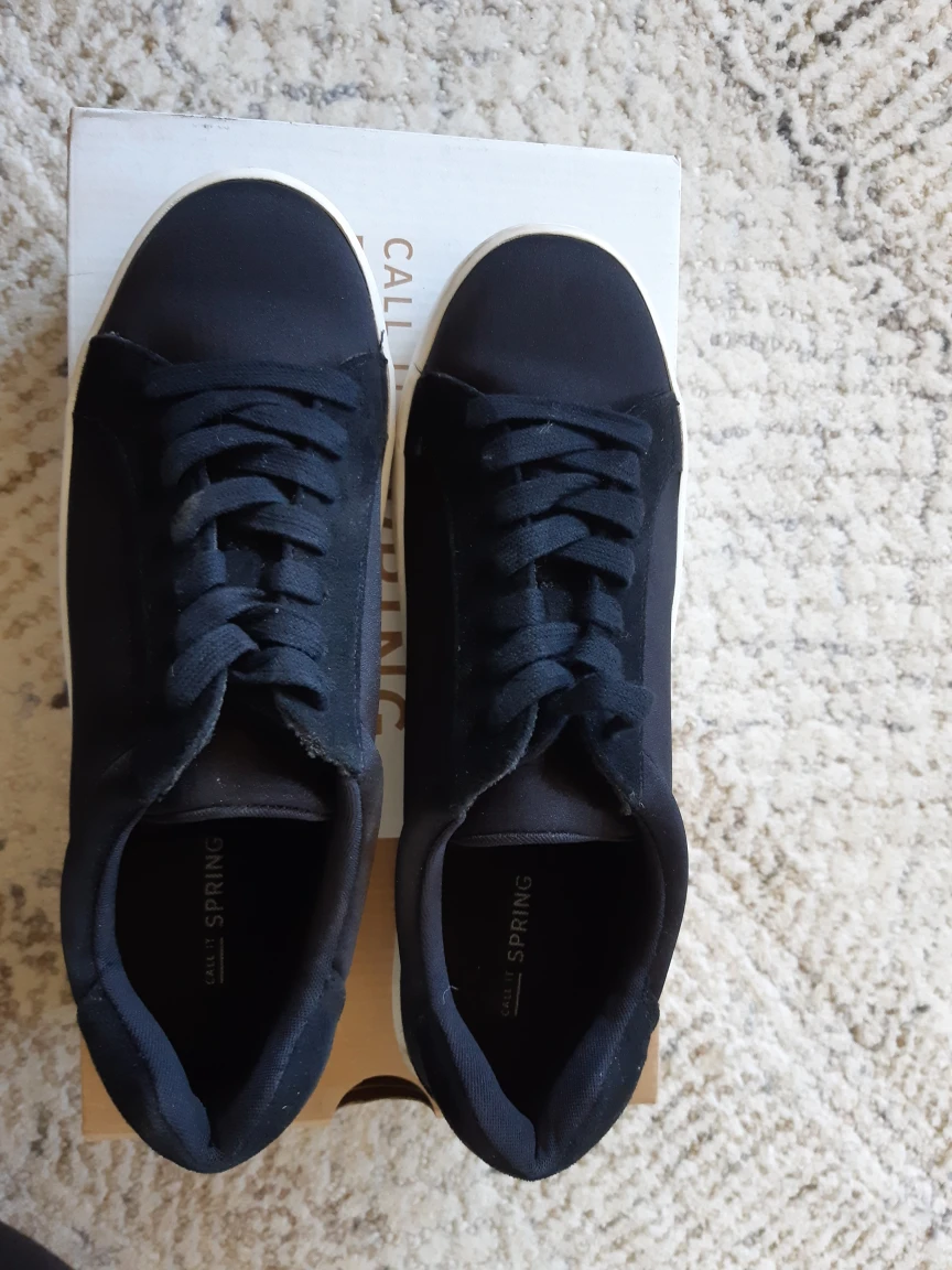 black satin/suede sneakers (new) image indicator(2)