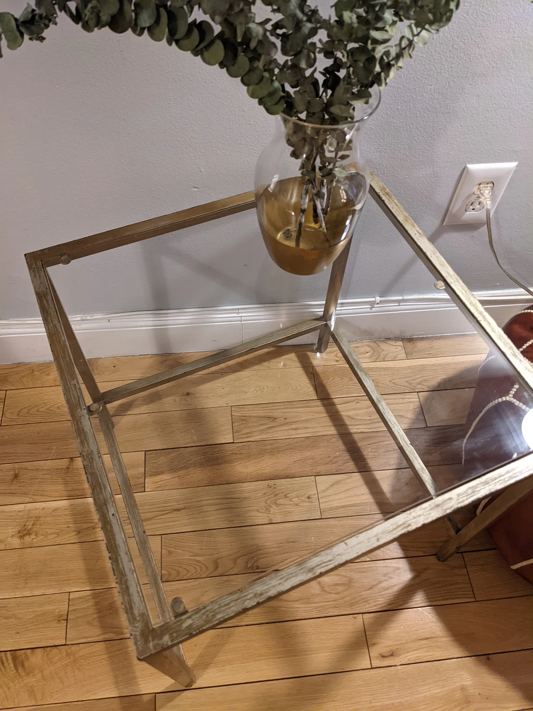 Cute Gold Glass Top Table - photo 2