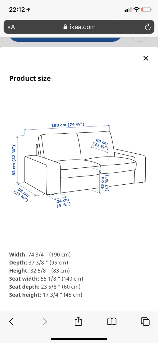 Kivik loveseat sofa purple image indicator(4)