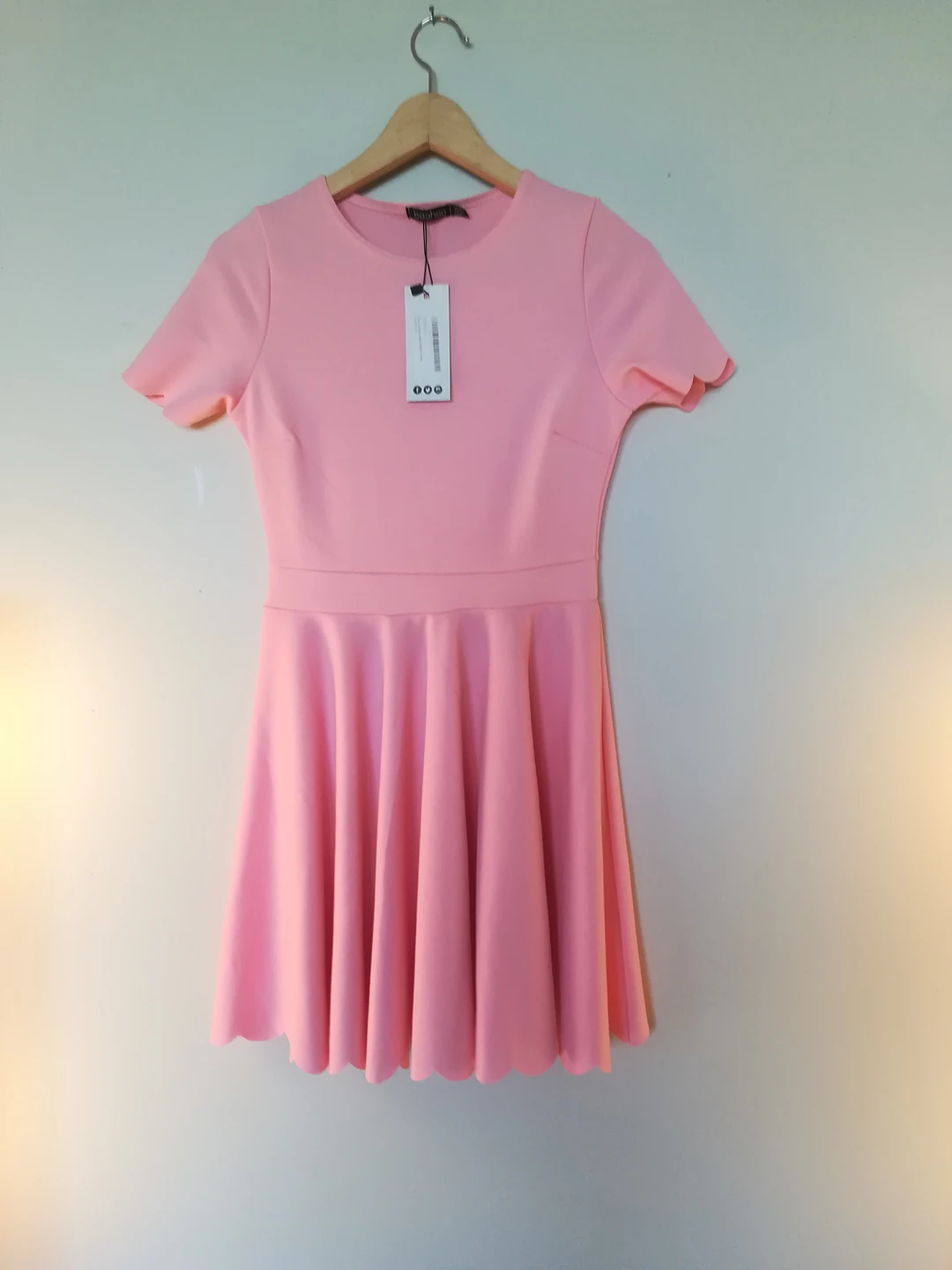 Bubblegum Pink Skater Dress