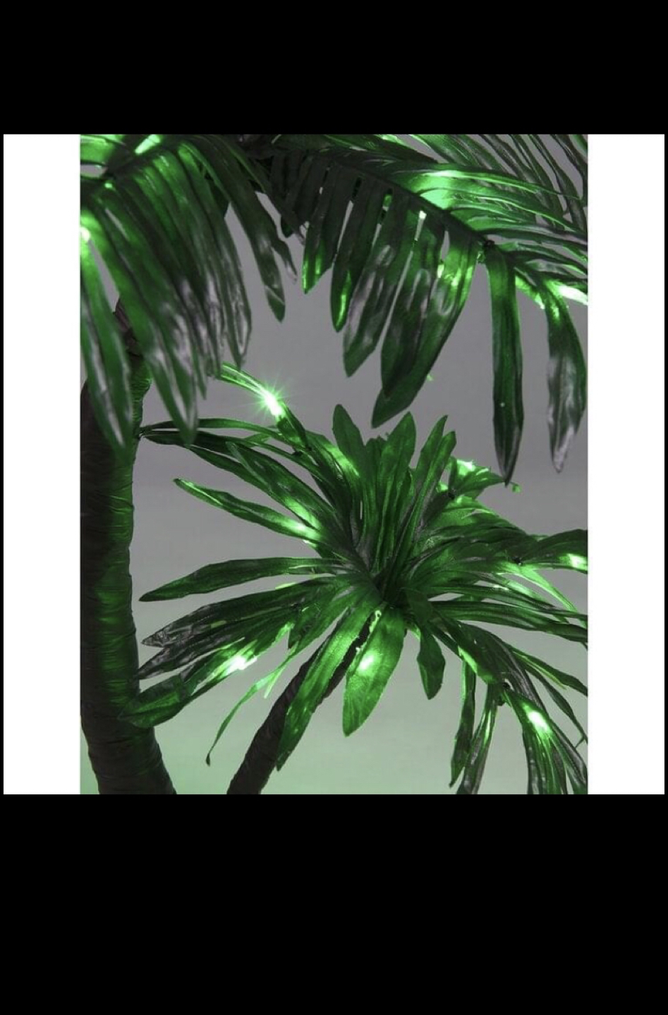 Twins Palm Tree 25 Light LED Battery Lighted tree - photo 3
