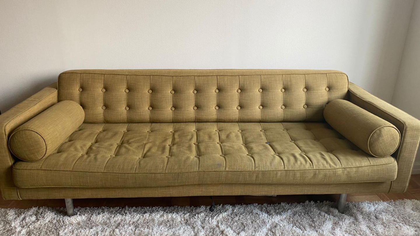 Olive Green Mid-Century Sofa - photo 4