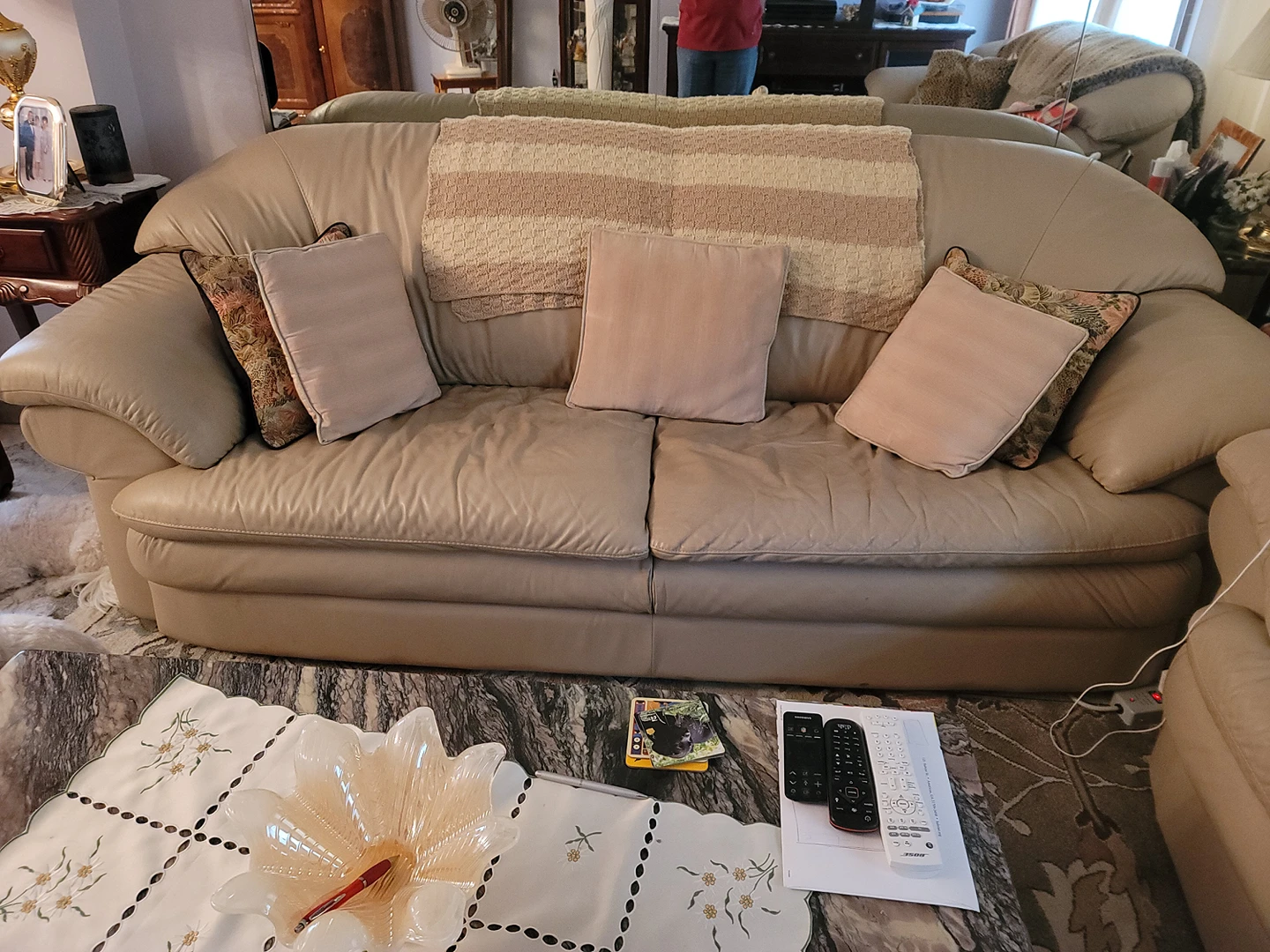 Natuzzi Sofa and Loveseat - photo 2