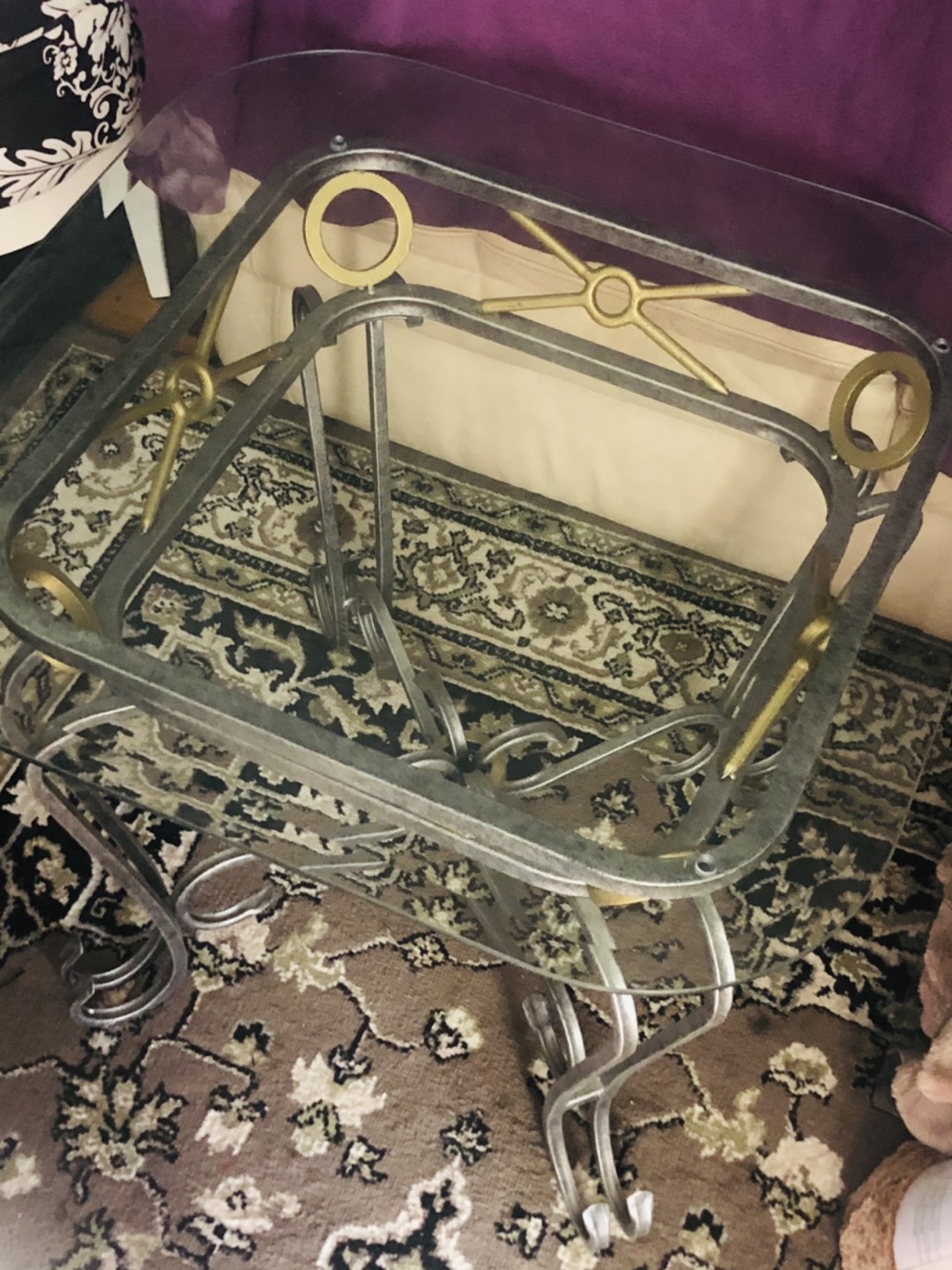 Glass Table 22Hx26W for $25 PickUp:Eglinton & Mt.Pleasant  - photo 2