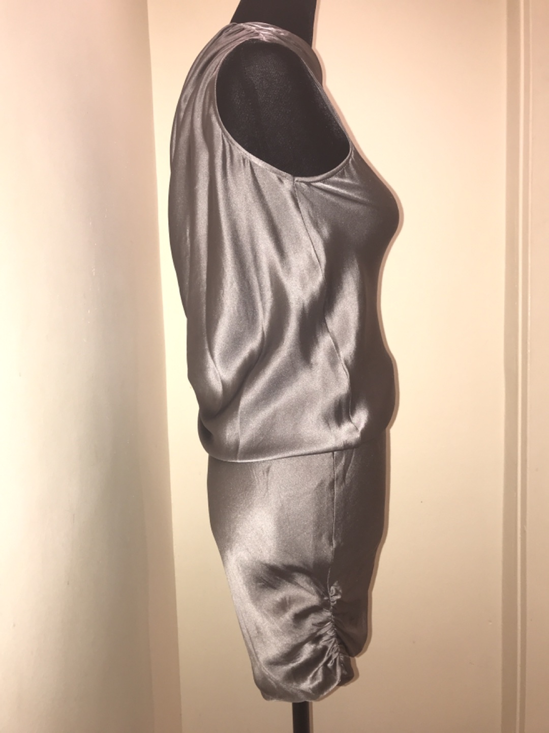 Patrizia pepe firenze glossy silk dress, 40/xs/s - photo 3