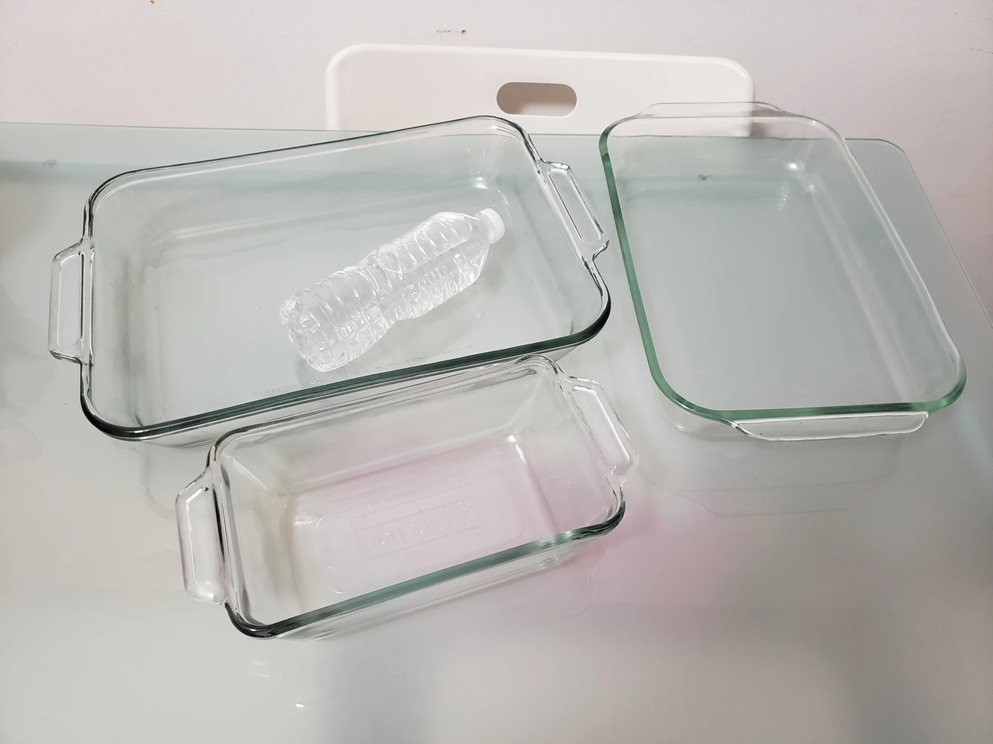 Baking Glass Dish Lot Anchor Hocking 1.5 qt 5qt Pyrex 3qt