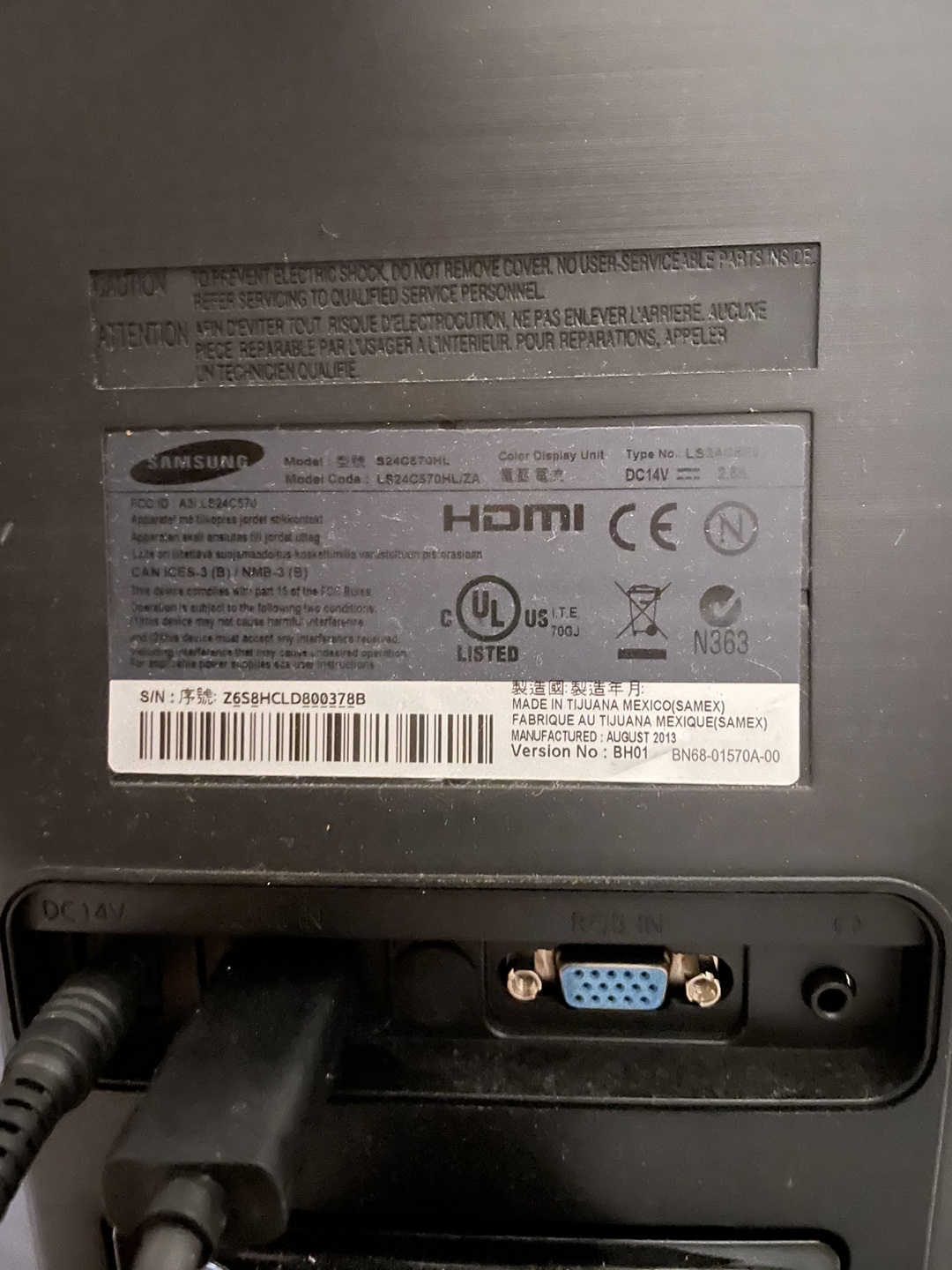 Samsung 23.6” LED monitor  - photo 3