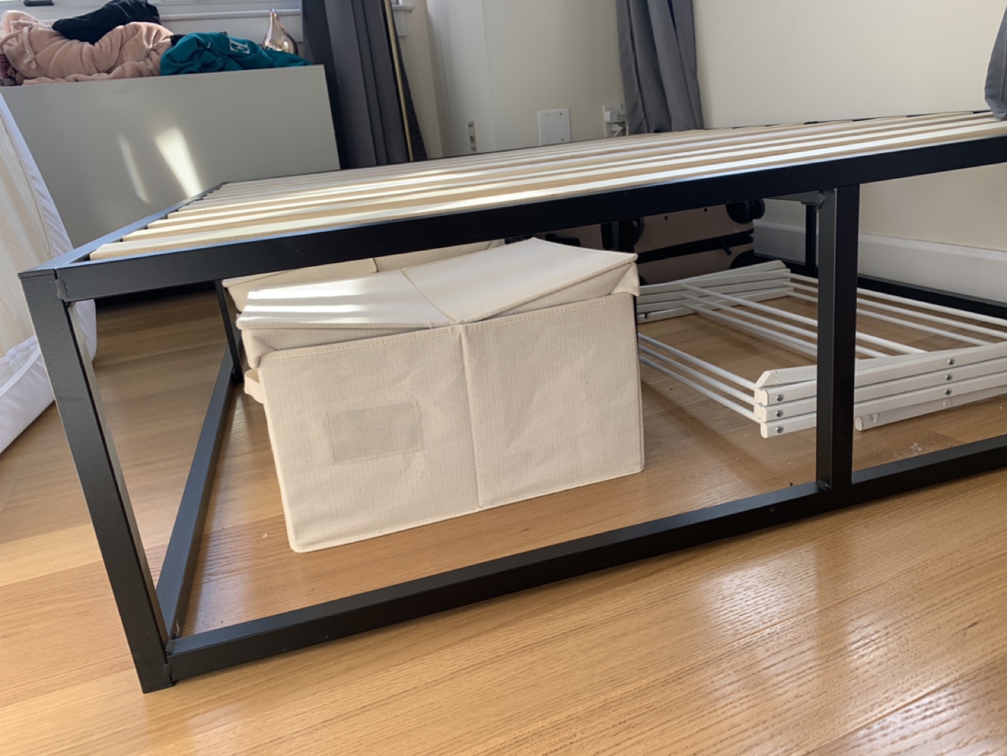 Full size 14in metal bed frame  - photo 2