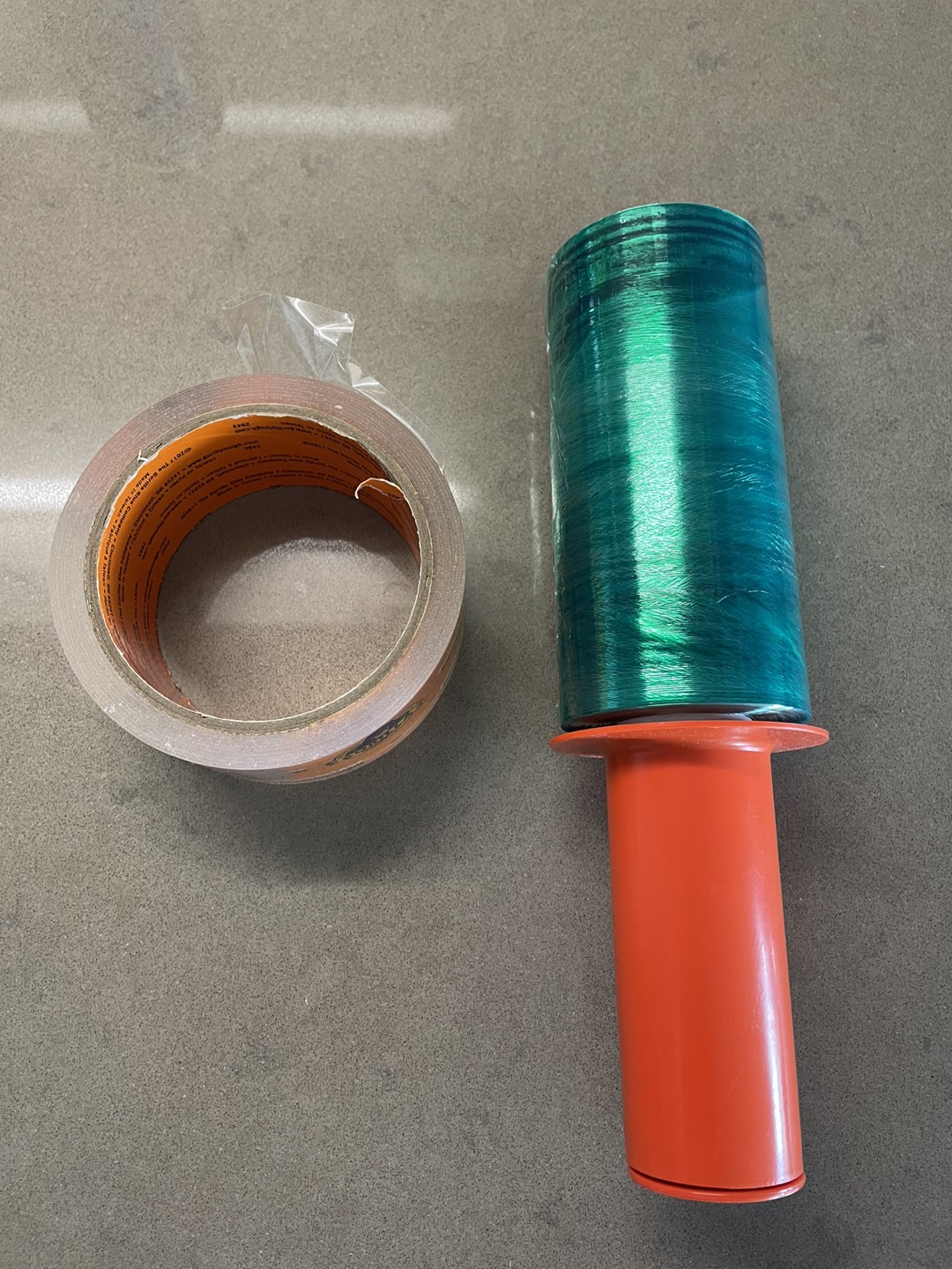 Moving supplies - Stretch wrap and packaging tape