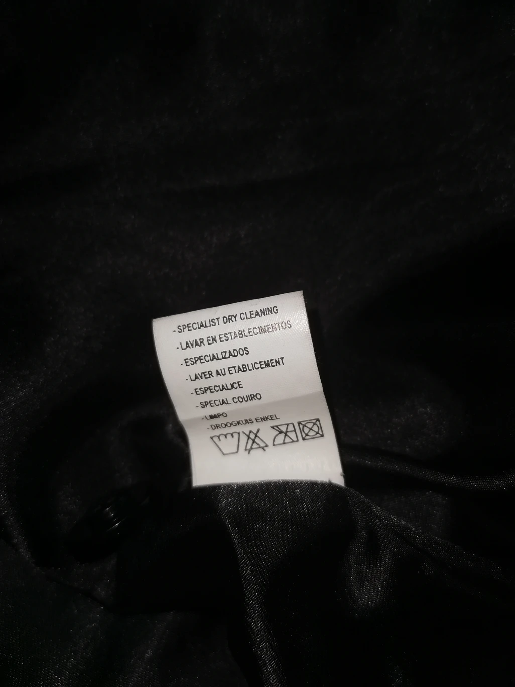 Long Black Leather Jacket image indicator(9)