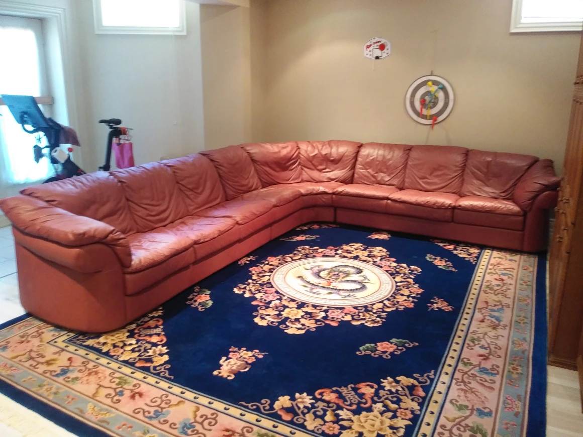 Large Art Shoppe Sectional Sofa