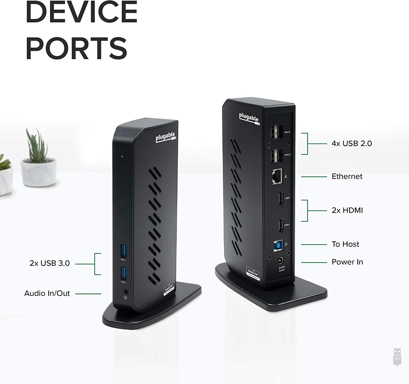 Plugable USB 3.0 and USB-C Laptop Docking Station - photo 3