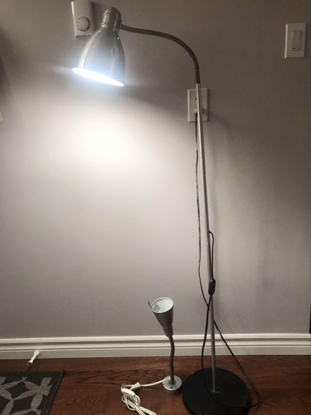 IKEA Wall Lamp and Floor/Reading Lamp