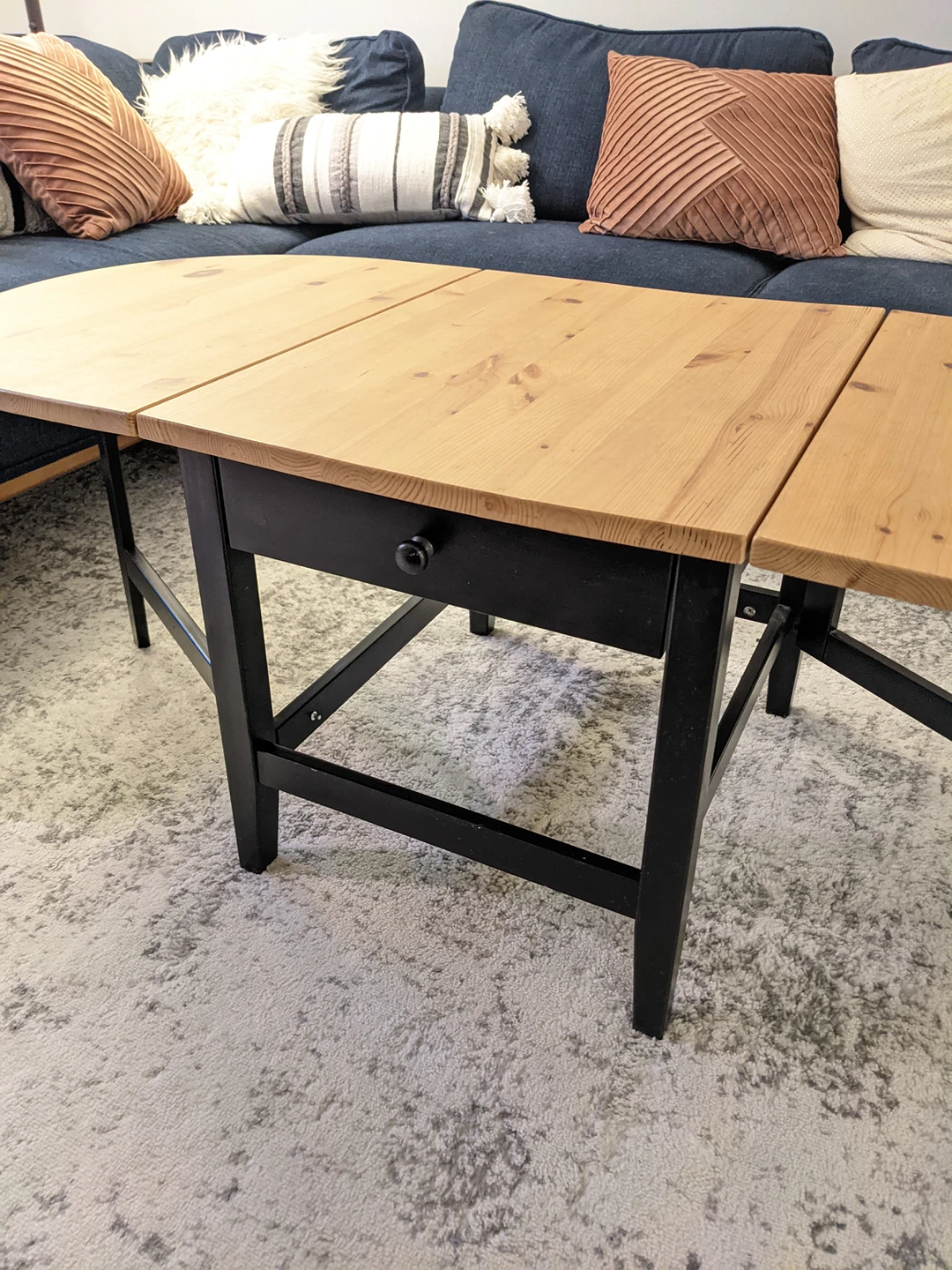 Gate-Leg Expandable Coffee Table - photo 3