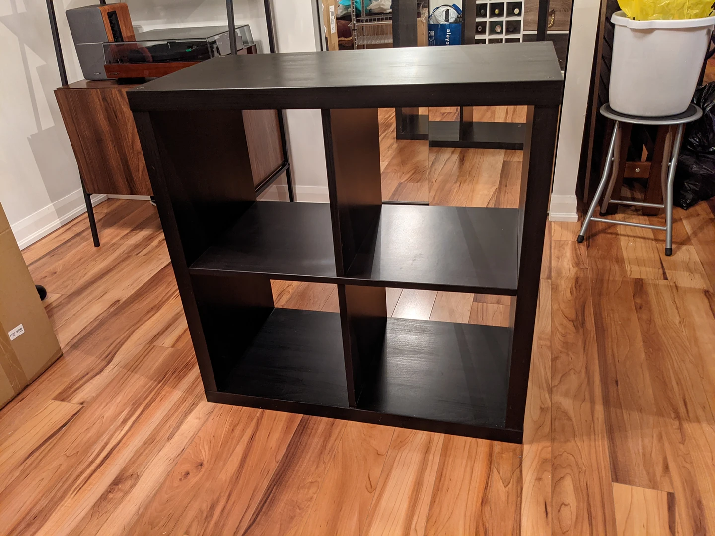 Black Ikea Kallax Bookshelf thumbnail