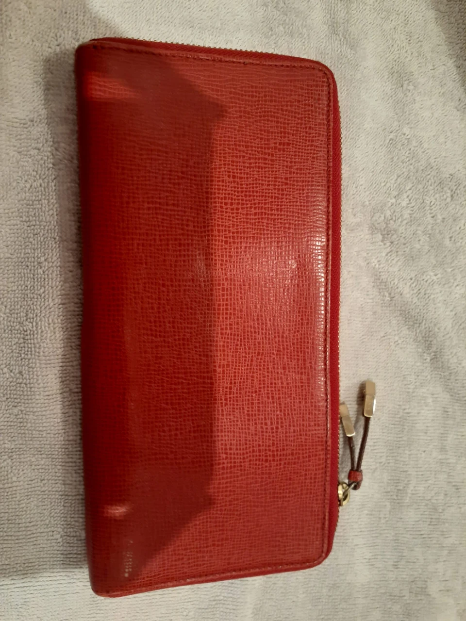 Cole Haan Red Genuine Leather Clutch/Travel Wallet - photo 3