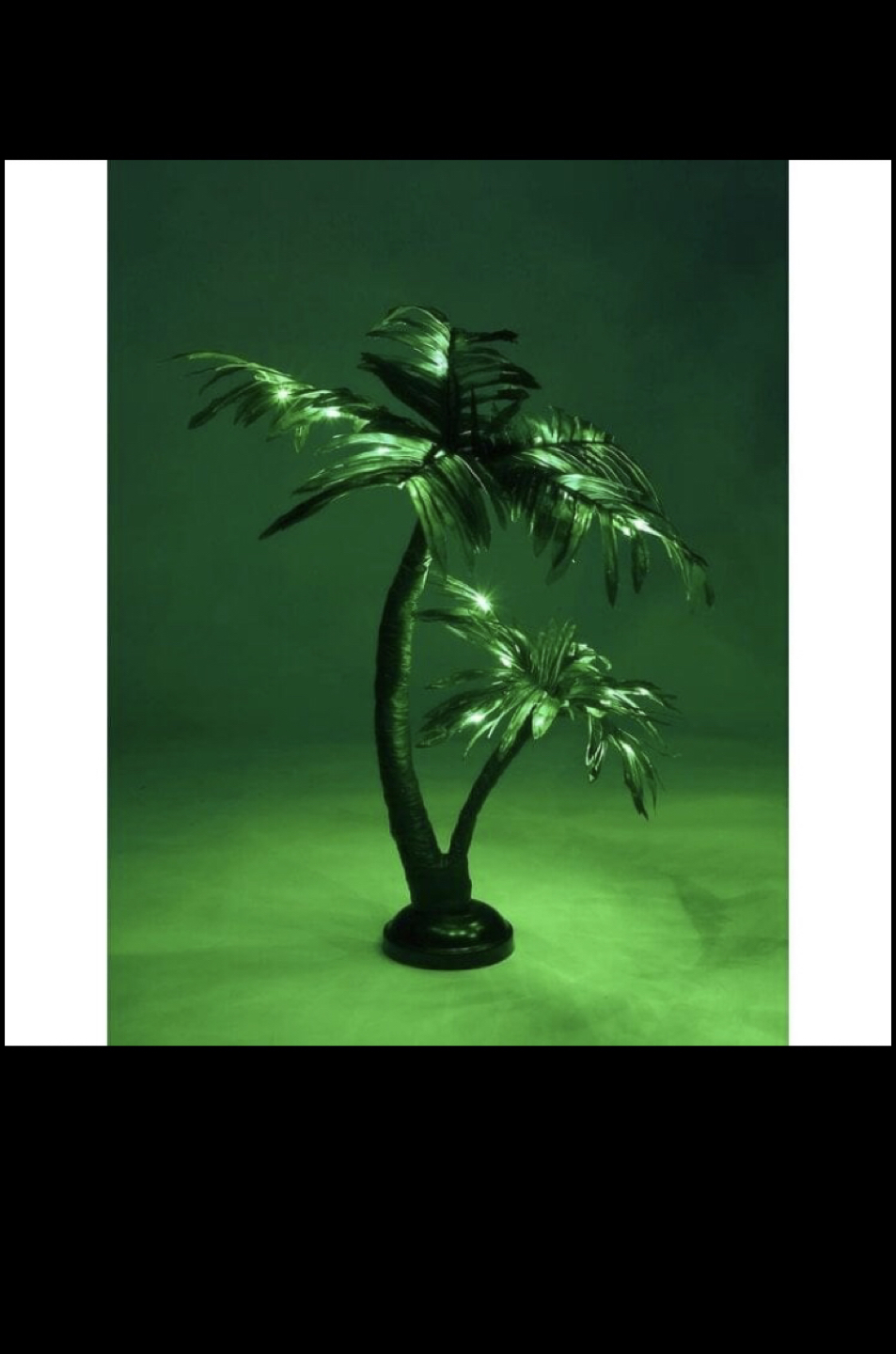 Twins Palm Tree 25 Light LED Battery Lighted tree