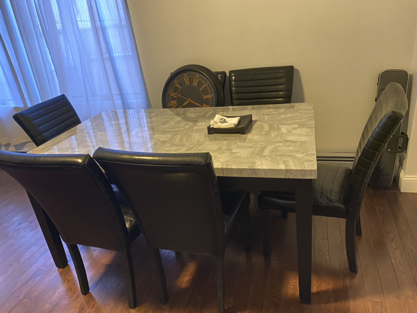 Way fair Marble-like Dining Set - photo 2