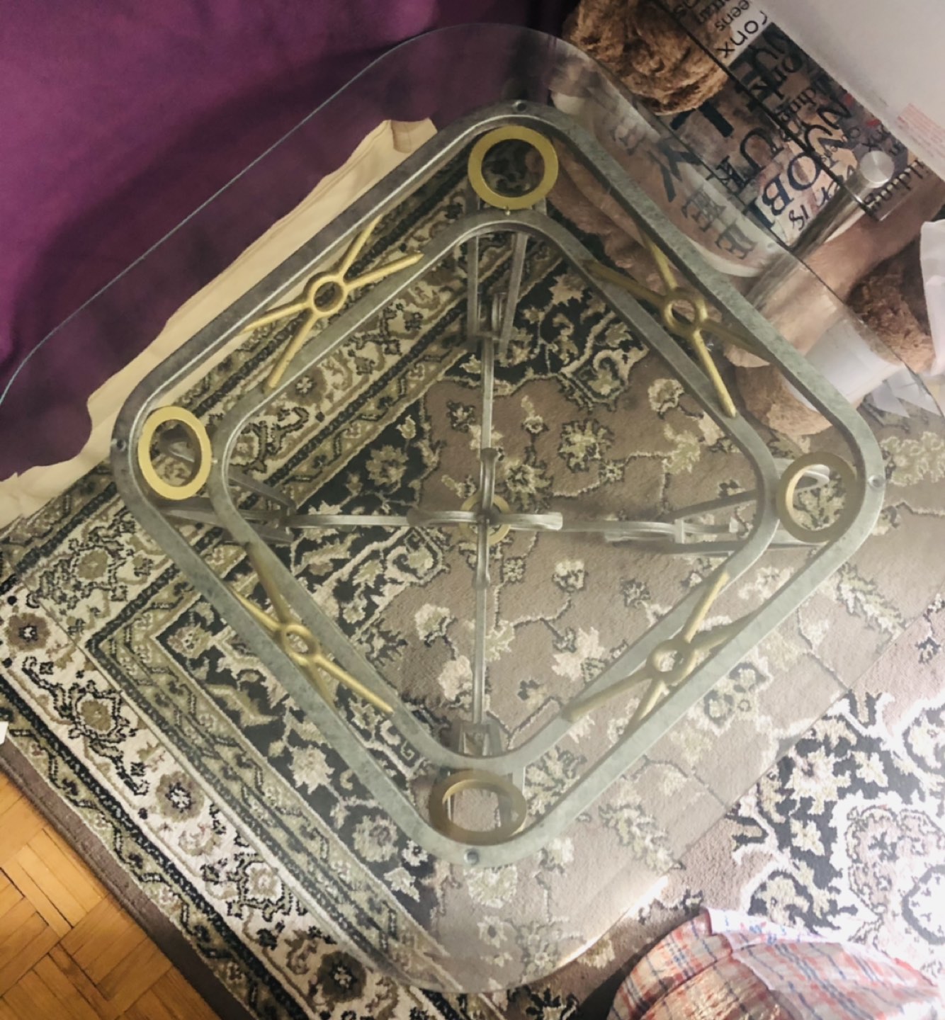 Glass Table 22Hx26W for $25 PickUp:Eglinton & Mt.Pleasant  - photo 3
