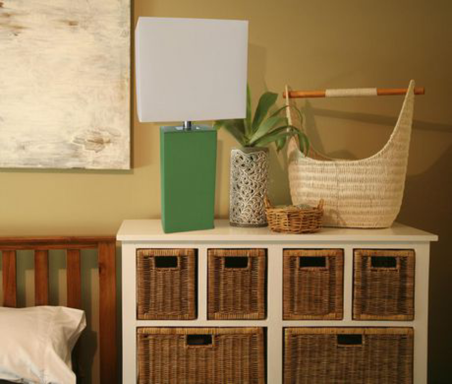 Green leather lamp BNIB - photo 2