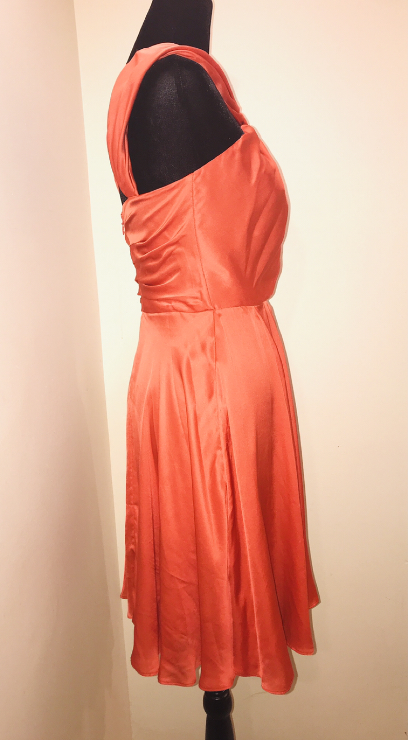 Halston heritage red silk dress, 0 - photo 2