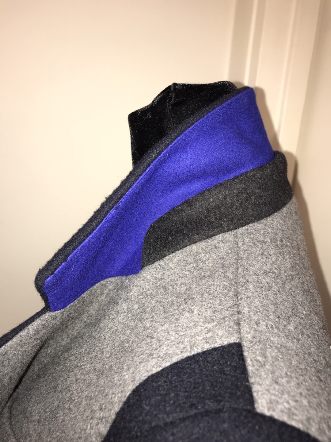 Dawn Levy wool blend car coat, dark navy - photo 4