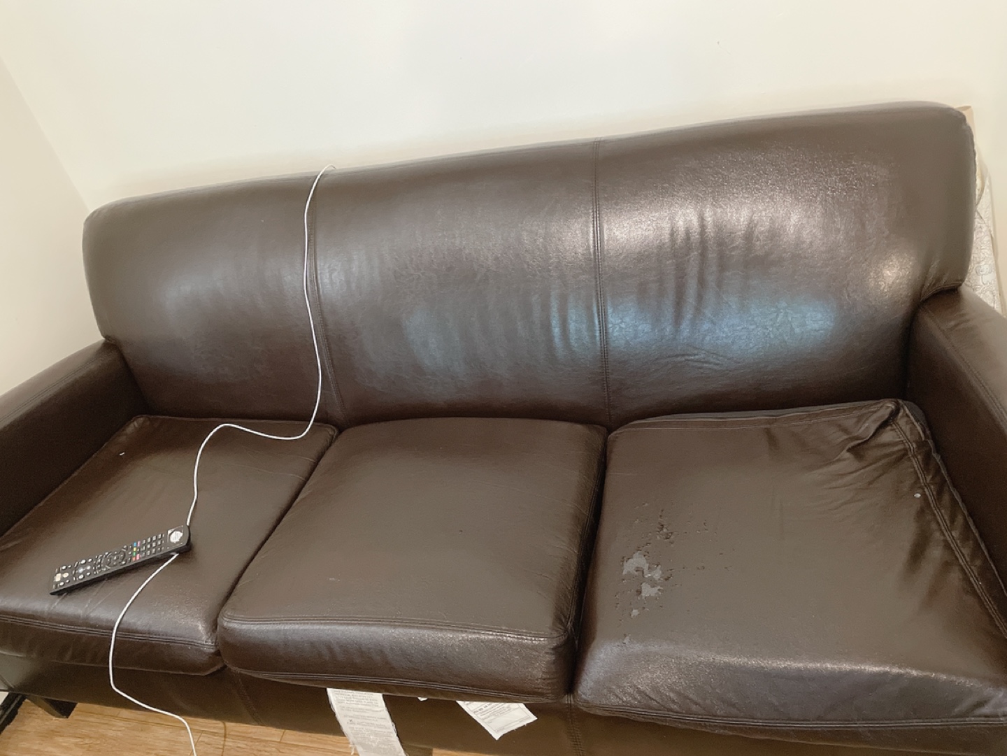 Moving sale!!! Large Leather sofa 