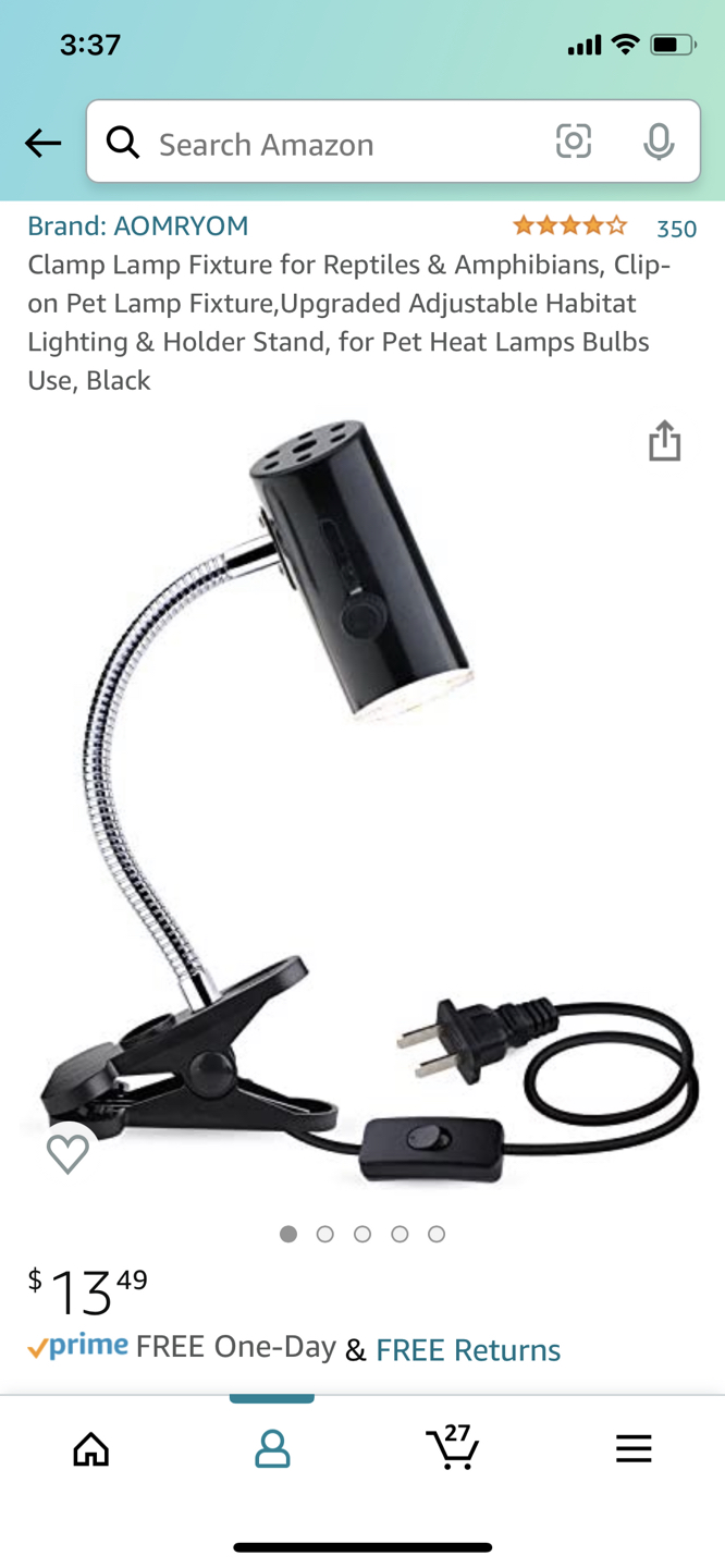 Clamp lamp for raptiles - photo 2