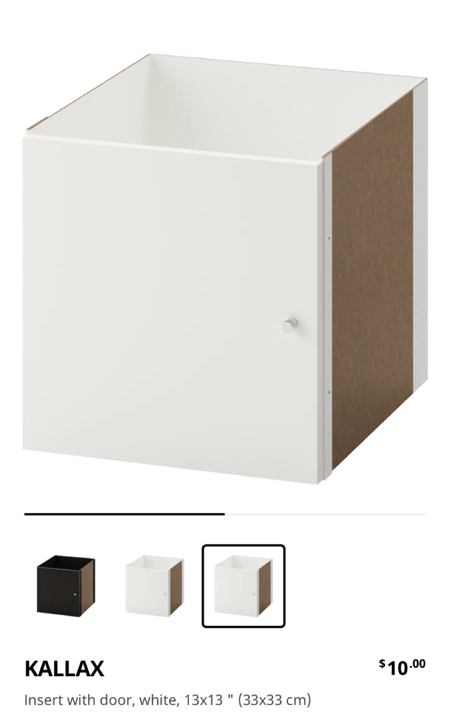Kallax Inserts White