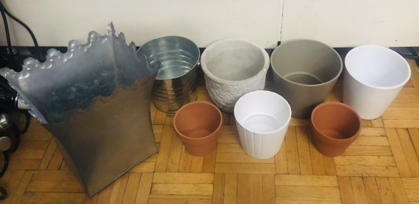 Planters/Pots $10 for all 8 items. PickUp:Eglinton-Mt.Pleasant  - photo 2