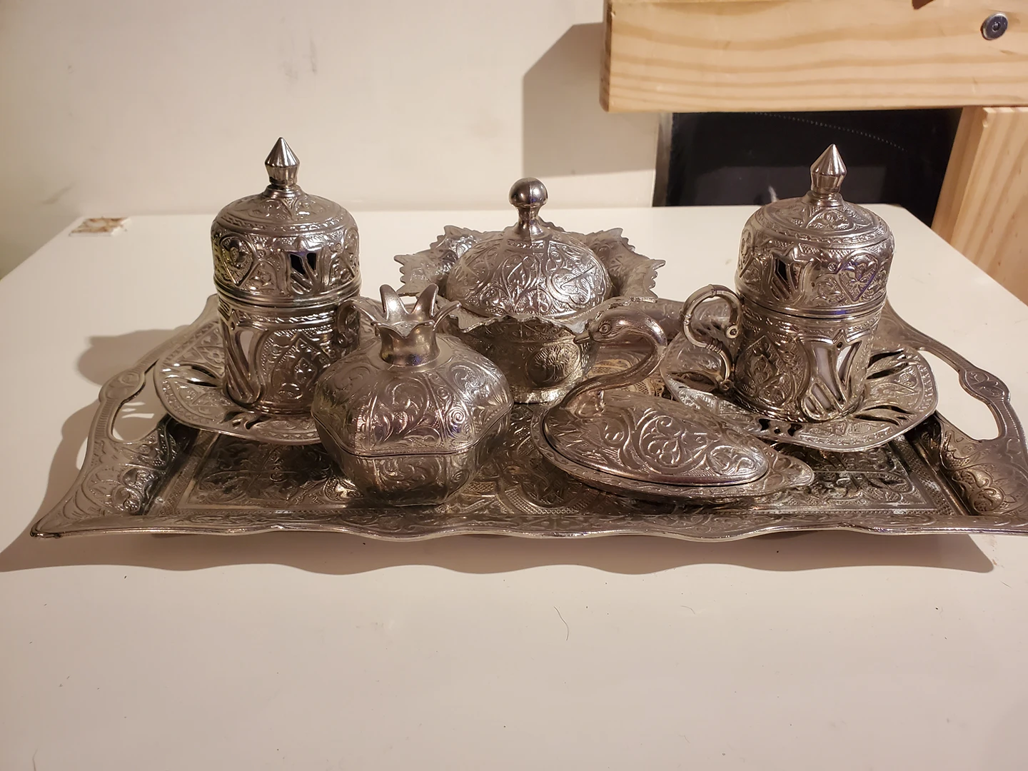 Traditional Coffe set for two *stanless steel*