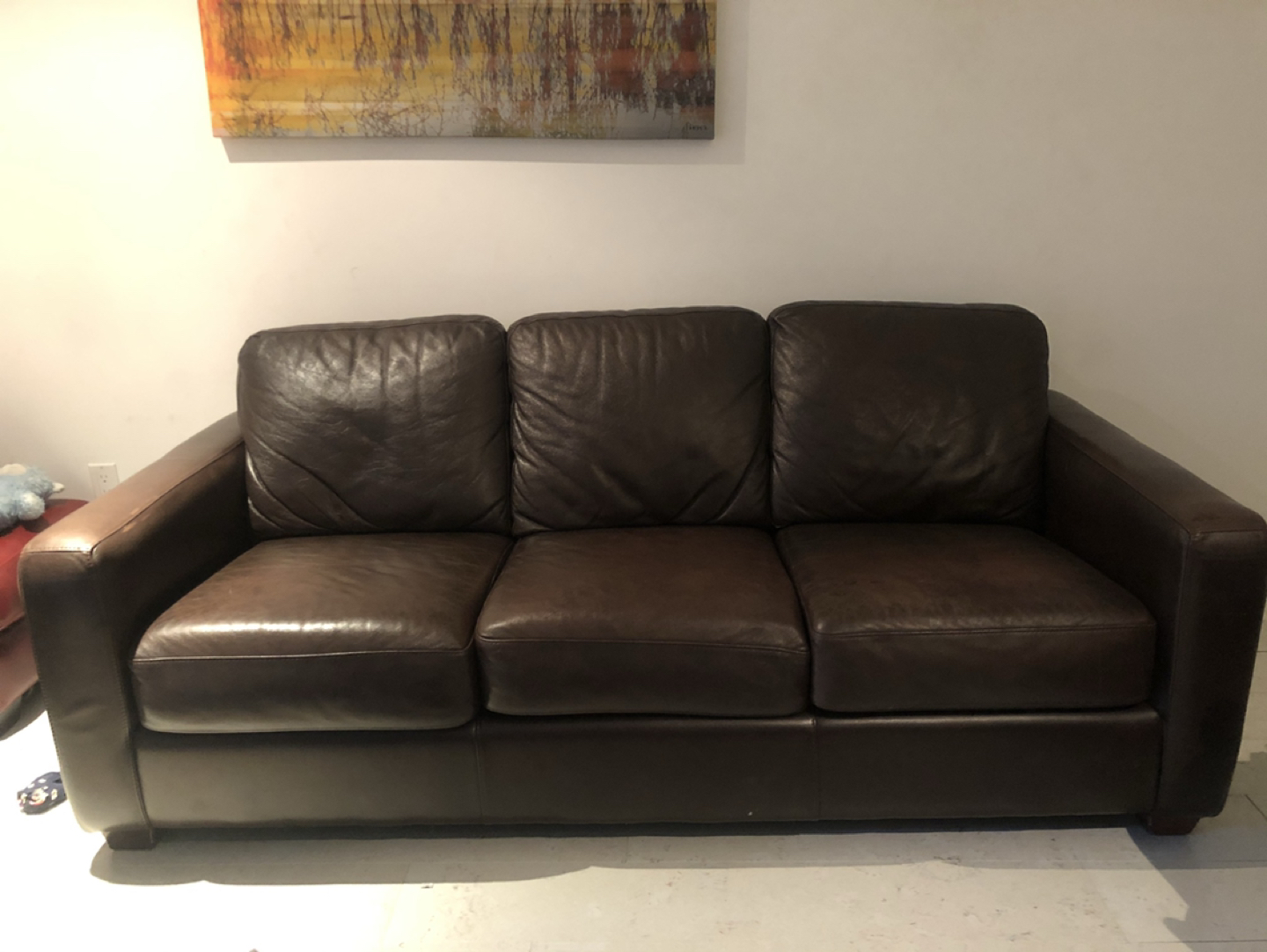 Leather couch