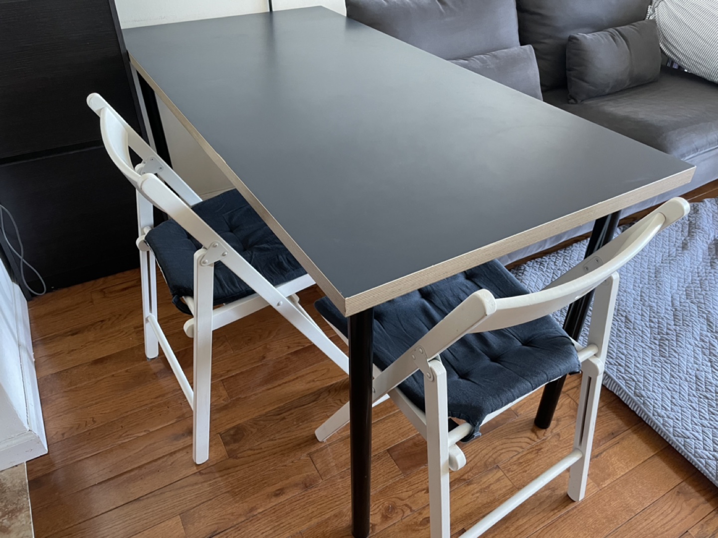 IKEA table&2chairs&FREE cushions - photo 3