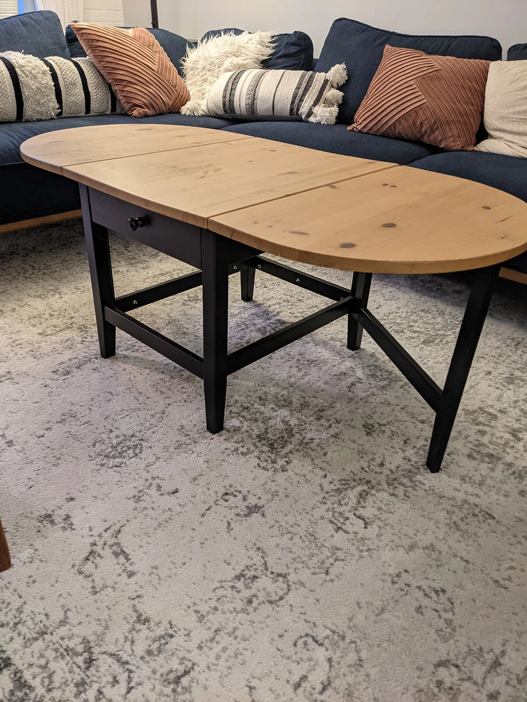 Gate-Leg Expandable Coffee Table - photo 5