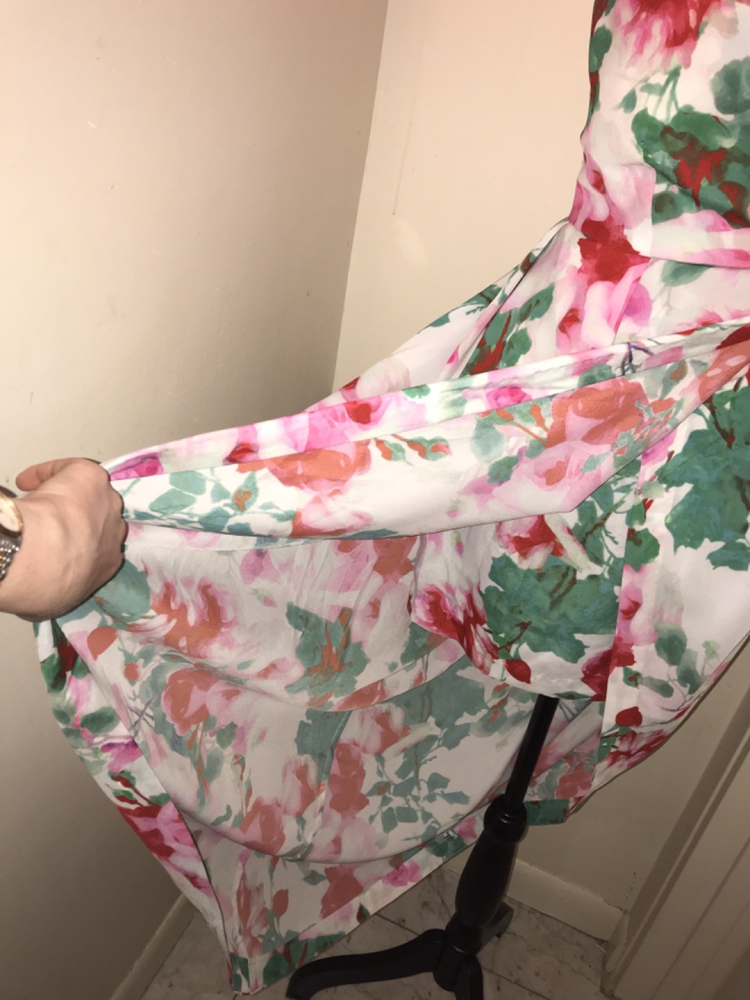 Floral high-low tulip gown, xs - photo 2