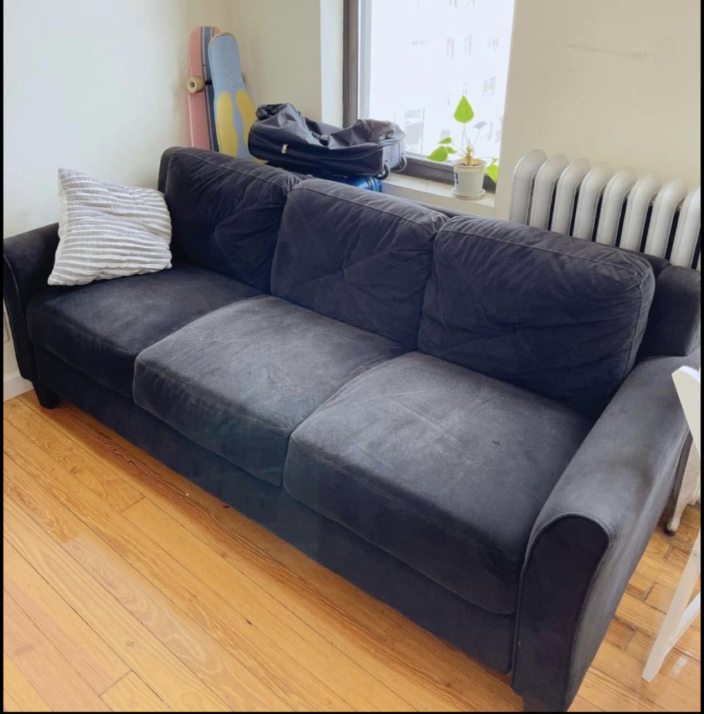 Grayson Micro-Fiber 3-Seat Sofa Like New