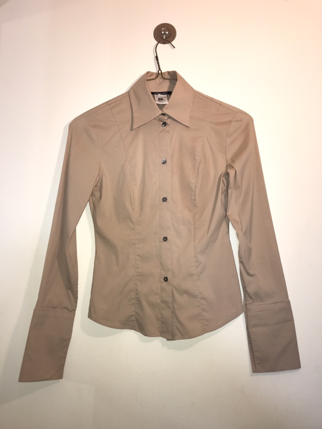 Adele Fado italian shirt, stretch cotton. Fits xs