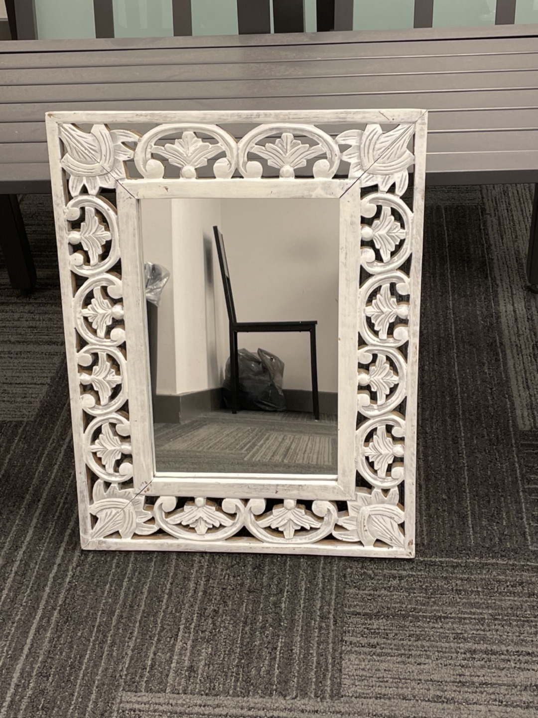 Wood frame mirror thumbnail