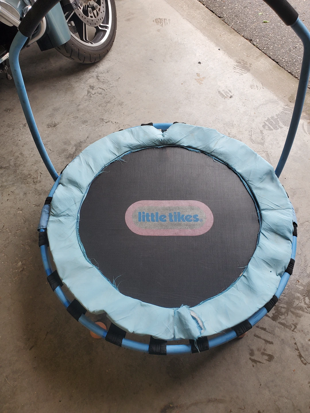 Little Tykes trampoline with bar