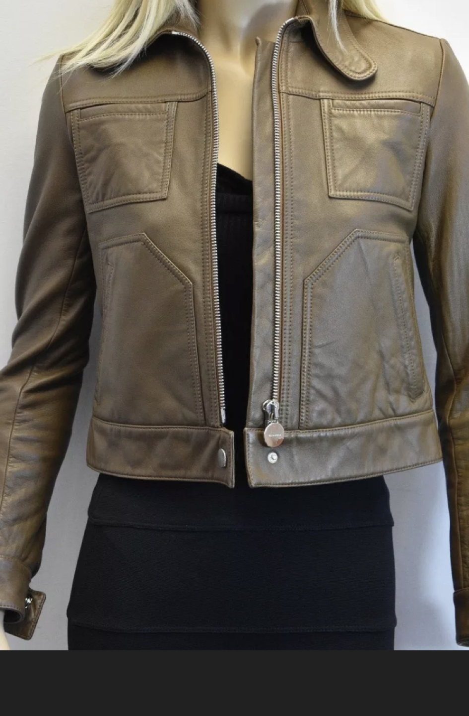 Carven lamb leather jacket
